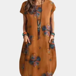 Jurken & Jumpsuits Dames*Trendy zomerse midi-jurk voor dames