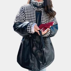 Jassen Dames*Tunde - Luxe pluche damesjack Zwart