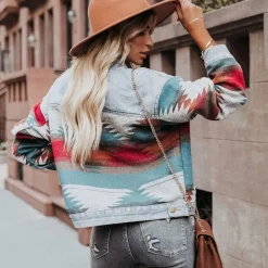 Jassen Dames*TUULIKKI - Vintage denim zomerjasje Veelkleurig