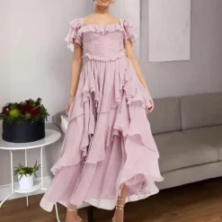 Jurken & Jumpsuits Dames*Ula - Elegante Zomerjurk met Laagjes voor Dames