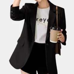 Blazers & Blouses Dames*Ulicia - Chique casual damesblazer voor de zomer