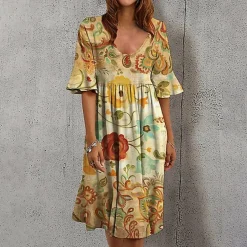 Jurken & Jumpsuits Dames*ULLA - Stijlvolle casual zomerjurk