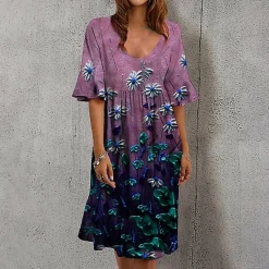 Jurken & Jumpsuits Dames*ULLA - Stijlvolle casual zomerjurk