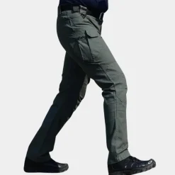 Broeken Heren*Umberto - Lichte cargo herenbroek met meerdere zakken voor de zomer