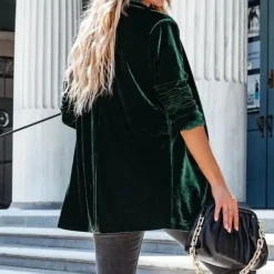 Jassen Dames*UNDINE - Modieuze Fluwelen Zomerjas voor Dames