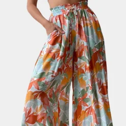 Broeken & Rokken Dames*Ursula - Stijlvolle wijde zomerbroek voor dames