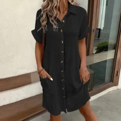 Jurken & Jumpsuits Dames*Valeria - Luchtige Midi Zomerjurk voor Stijlvolle Vrouwen - Perfect voor Lente en Zomer