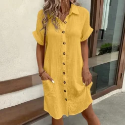 Jurken & Jumpsuits Dames*Valeria - Luchtige Midi Zomerjurk voor Stijlvolle Vrouwen - Perfect voor Lente en Zomer