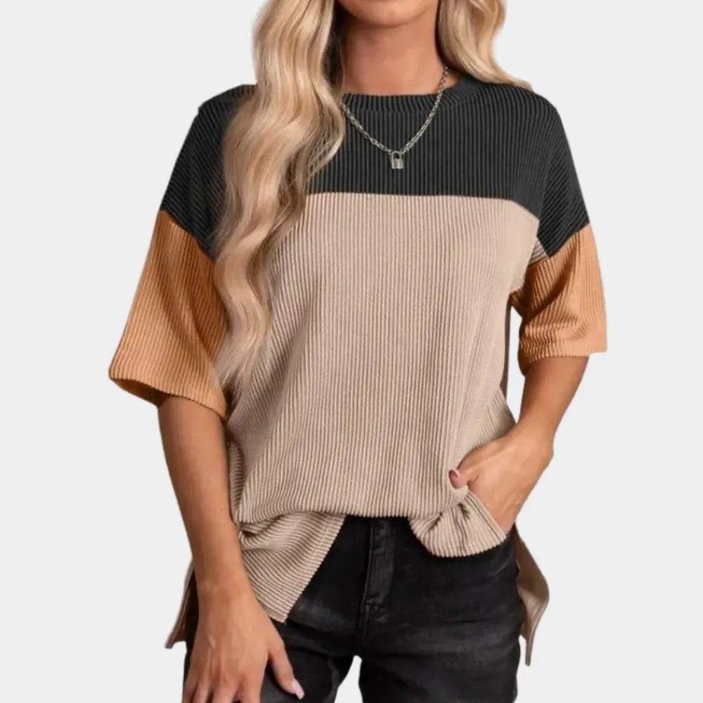 Topjes & Shirts Dames*Vanna - Casual Los Fit Zomert-shirt voor Vrouwen