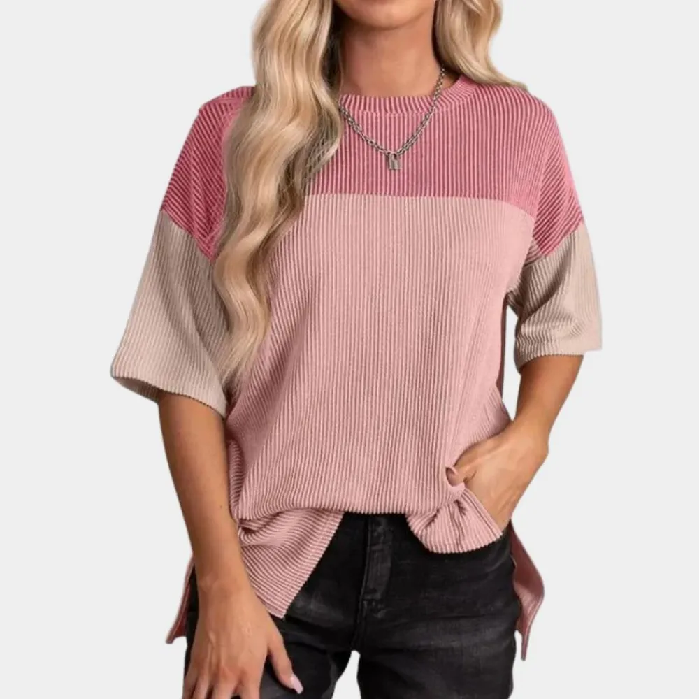 Topjes & Shirts Dames*Vanna - Casual Los Fit Zomert-shirt voor Vrouwen