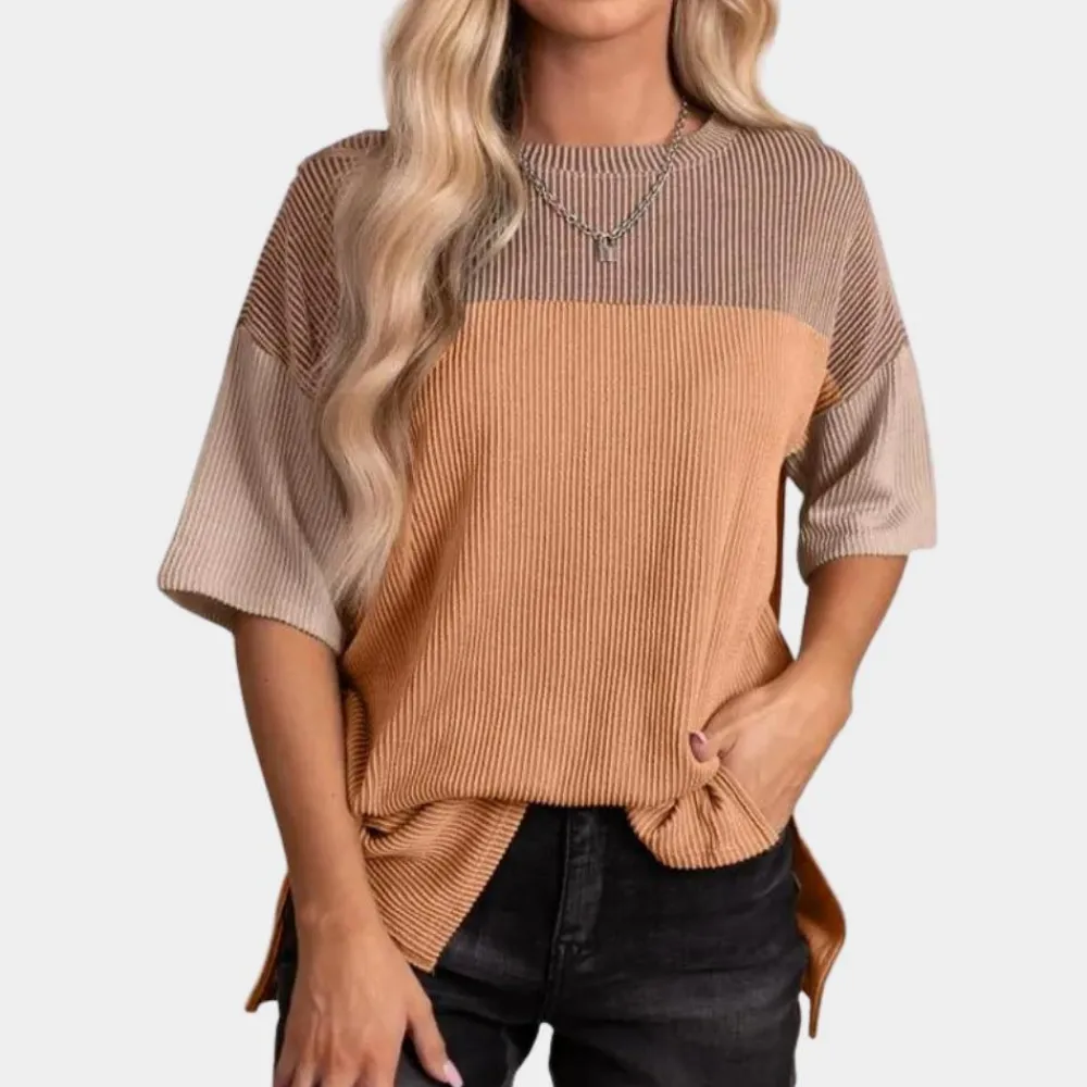 Topjes & Shirts Dames*Vanna - Casual Los Fit Zomert-shirt voor Vrouwen