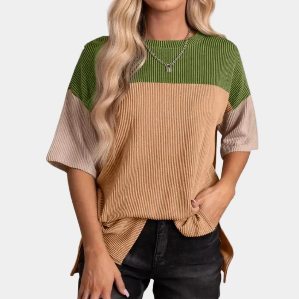 Topjes & Shirts Dames*Vanna - Casual Los Fit Zomert-shirt voor Vrouwen