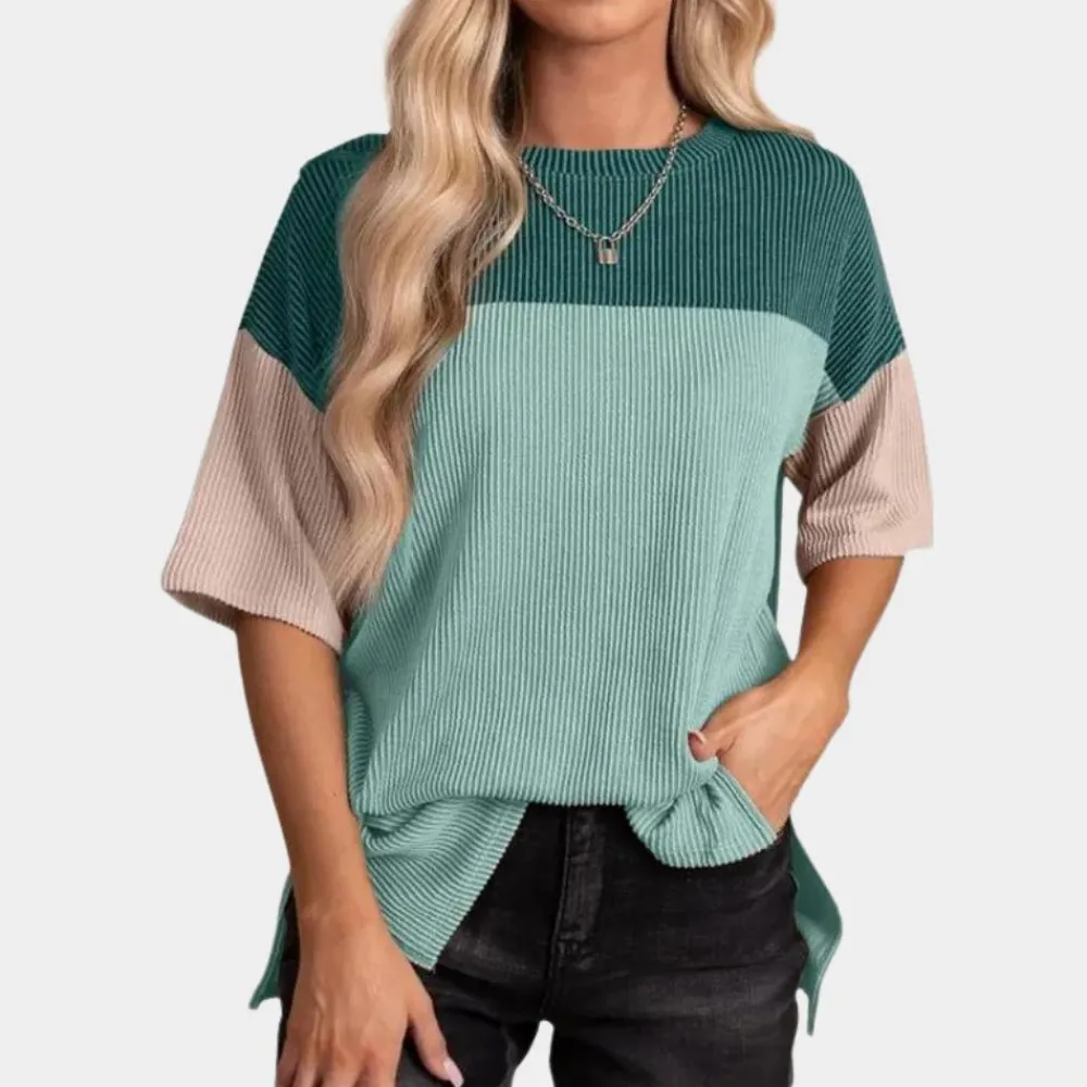 Topjes & Shirts Dames*Vanna - Casual Los Fit Zomert-shirt voor Vrouwen