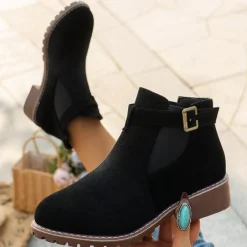 Damesschoenen*Vanya - Trendy Zomerse Enkellaarsjes voor dames