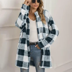 Truien & Vesten Dames*VIALI - Comfortabele geruite zomerjas