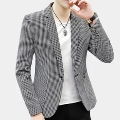 Jassen Heren*Victor - Stijlvolle geruite herenblazer voor de zomer