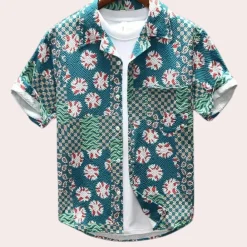 Shirts Heren*Victor - Trendy Hawaii Zomer Shirt voor Mannen