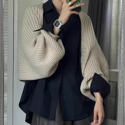 Truien & Vesten Dames*VIKA - Comfortabele Zomerse Trui voor Dames Khaki