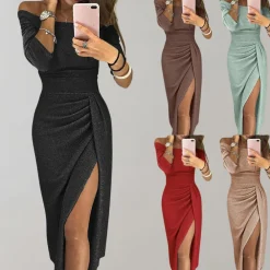 Jurken & Jumpsuits Dames*Vilja - Glitter zomerjurk voor dames