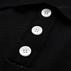 Shirts Heren*Ville - Comfortabele korte mouwen zomerpolo voor mannen Zwart