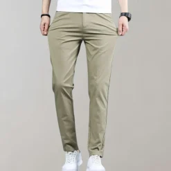 Broeken Heren*Villum - Stretch taille chino broek voor de zomer