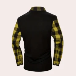 Shirts Heren*Vincente - Modern Geruit Overhemd met Lange Mouwen voor de Zomer