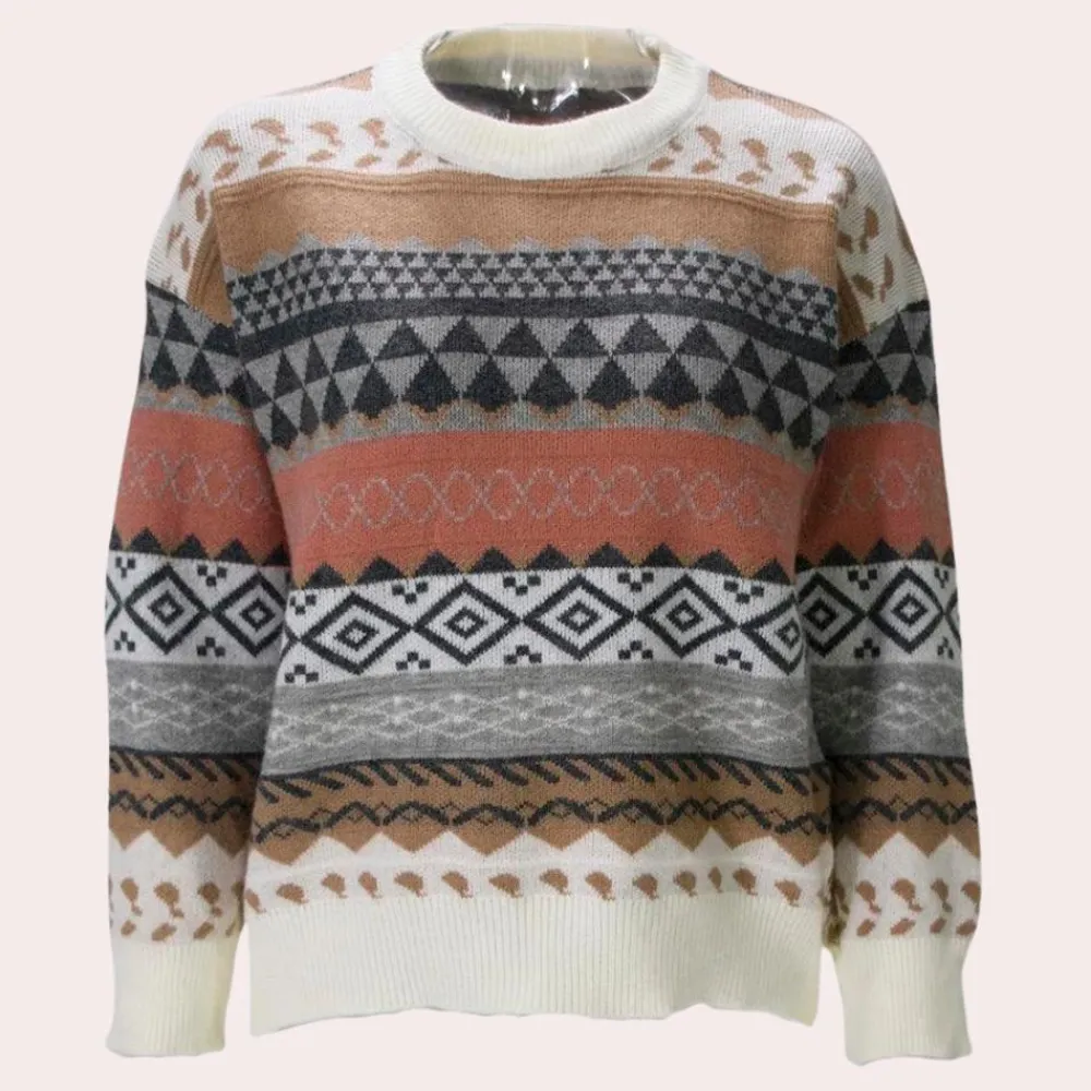 Truien & Vesten Dames*Vintage gestreepte damestrui voor de zomer