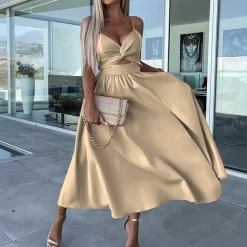 Jurken & Jumpsuits Dames*VITA - Modieuze zomerse midi-jurk