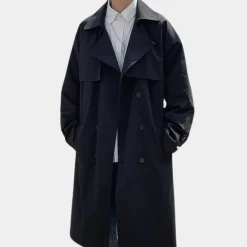 Jassen Heren*Vladimir - Elegante Lange Heren Trenchcoat voor Lente en Zomer