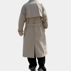 Jassen Heren*Vladimir - Elegante Lange Heren Trenchcoat voor Lente en Zomer