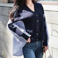 Topjes & Shirts Dames*WALBURGA - Trendy Zomerse Shirt Met Lange Mouwen voor Dames