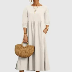 Jurken & Jumpsuits Dames*WEGAHTA - Stijlvolle lange zomerjurk