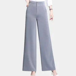 Broeken & Rokken Dames*Weronika - Elegante Hoge Taille Broek met Wijde Pijpen voor Dames - Zomerse Stijl