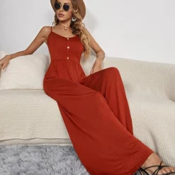 Jurken & Jumpsuits Dames*WRENLEE - Comfortabele zomer jumpsuit