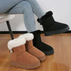 Damesschoenen*ZAARA - Hoge winterlaarzen met dikke zool