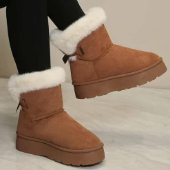 Damesschoenen*ZAARA - Hoge winterlaarzen met dikke zool