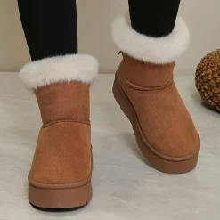 Damesschoenen*ZAARA - Hoge winterlaarzen met dikke zool