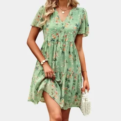 Jurken & Jumpsuits Dames*Zanna - Zomerse gebloemde damesjurk