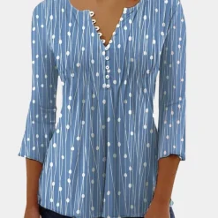 Blazers & Blouses Dames*Zara - Luchtige damesblouse met stippen voor de zomer