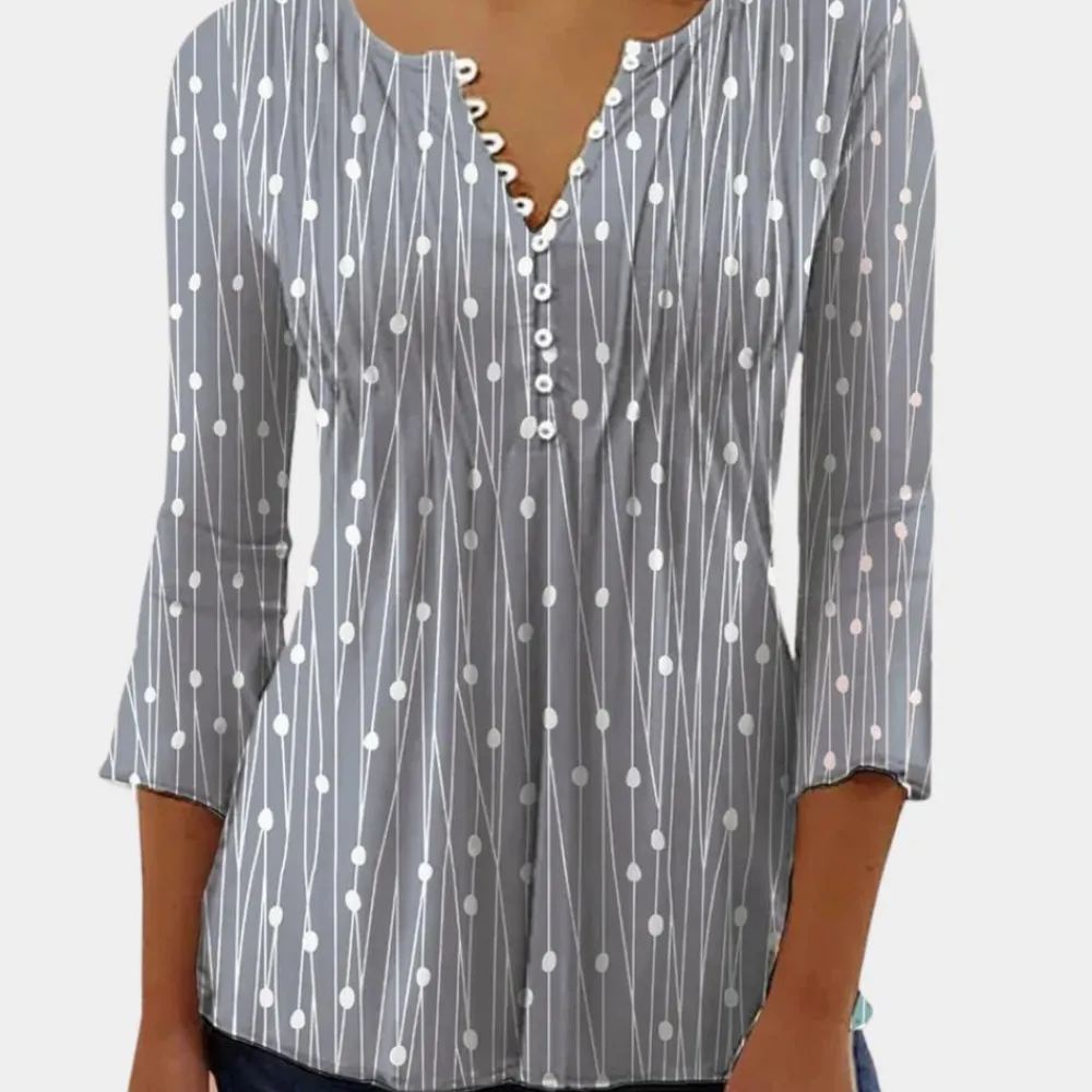 Blazers & Blouses Dames*Zara - Luchtige damesblouse met stippen voor de zomer