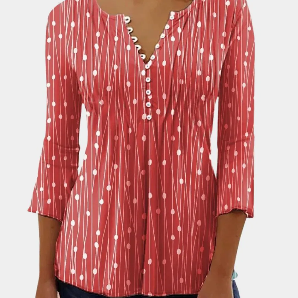 Blazers & Blouses Dames*Zara - Luchtige damesblouse met stippen voor de zomer