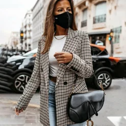 Blazers & Blouses Dames*ZENDAYA - Stijlvolle klassieke zomerblazer Geruit