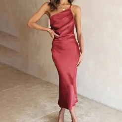 Jurken & Jumpsuits Dames*ZLATA - Eén schouder midi-zomerjurk