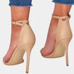 Damesschoenen*Zomerse dameshakken met enkelbandje Abrikoos