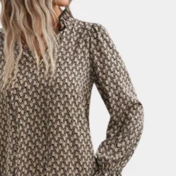 Jurken & Jumpsuits Dames*Zomerse damesjurk met lange mouwen