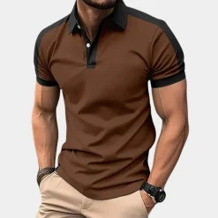 Shirts Heren*Zomerse polo met korte mouwen voor heren
