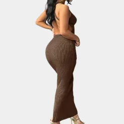 Jurken & Jumpsuits Dames*Zomerse trendy damesjurk zonder rug