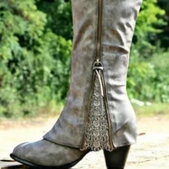 Damesschoenen*Zoya - Elegante zomerse laarzen met hoge hak voor dames