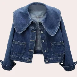 Jassen Dames*ZURI - Modieus Zomer Spijkerjack voor Dames Blauw