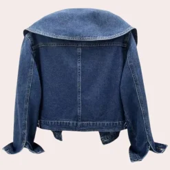 Jassen Dames*ZURI - Modieus Zomer Spijkerjack voor Dames Blauw